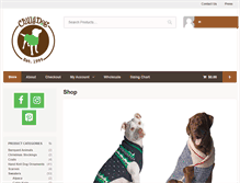 Tablet Screenshot of chillydogsweaters.com